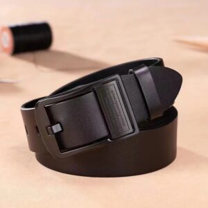 Handmade Light Weight Leather Belt HBL31200 Black