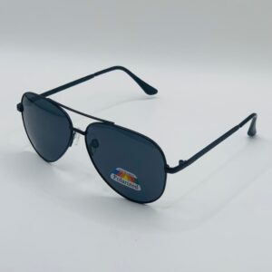 Avaitor Shape Polarized Sunglasses (All Black)